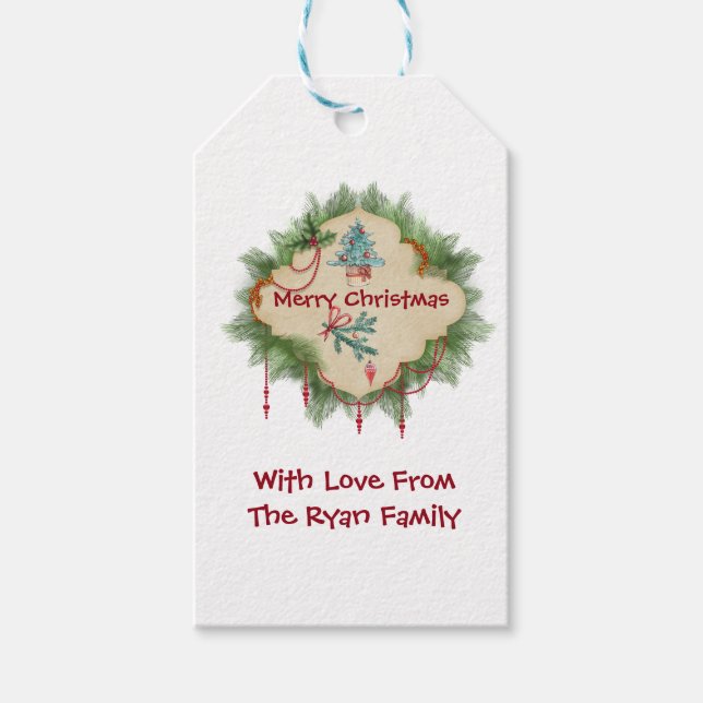 Personalized Christmas Gift Tags (Front)