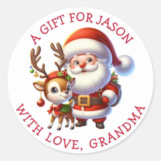 Personalized Christmas Gift Tags  (Front)