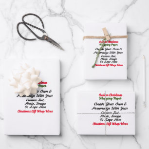 Personalized Christmas Gift Wrapping Paper