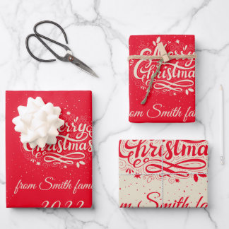 Personalized Christmas Gift Wrapping Paper