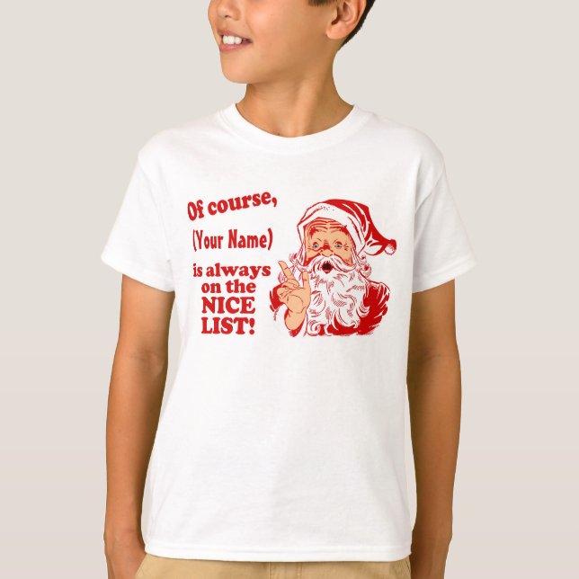 Personalized Christmas Gifts T-Shirt (Front)