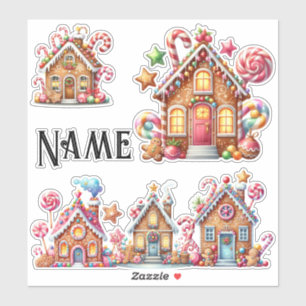 Personalized Christmas gingerbread houses