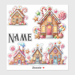 Personalized Christmas gingerbread houses