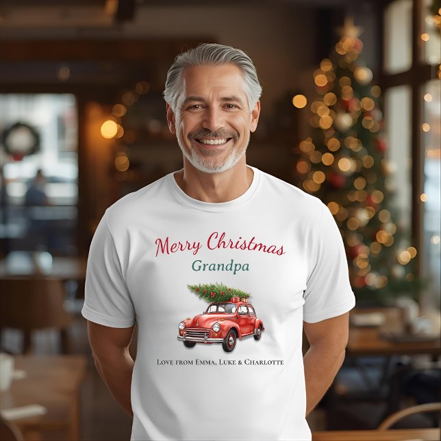 Personalized Christmas Grandpa Shirt Gift (Creator Uploaded)