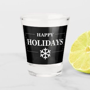 Personalized Christmas Happy Holiday Custom Gift  Shot Glass