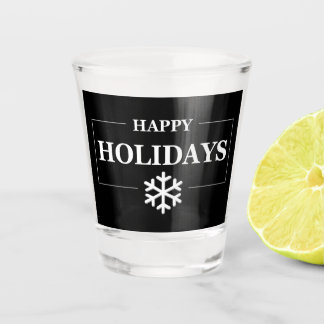 Personalized Christmas Happy Holiday Custom Gift Shot Glass