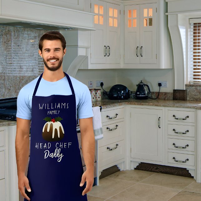 Personalized Christmas Head Chef Apron (Creator Uploaded)
