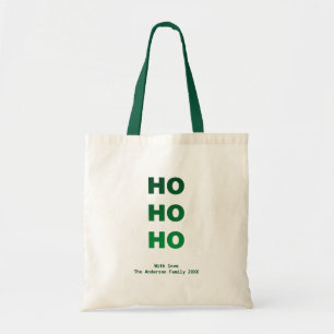 Personalized Christmas Ho Ho Ho   Tote Bag