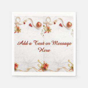 Personalized Christmas Holiday Celebration Table Napkin