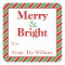 Personalized Christmas Holiday Gift Tag Stickers