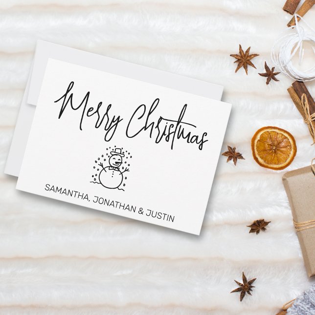Personalized Christmas Holiday Minimalistic  Card (Creator Uploaded)