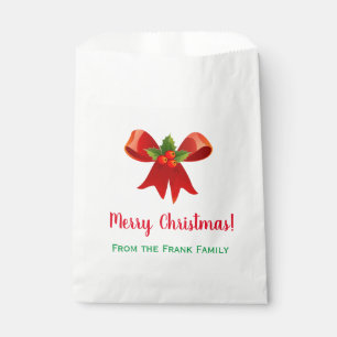 Personalized Christmas Holiday Party Favour Bags