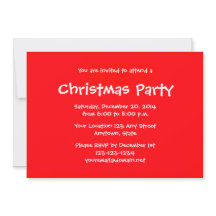 Personalized Christmas Holiday Party Invitations
