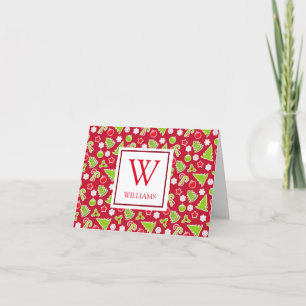 Personalized Christmas Holiday Thank You Card