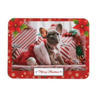 Personalized Christmas Holidays Photo Magnet