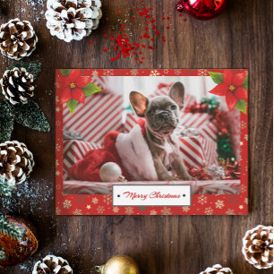 Personalized Christmas Holidays Photo Postcard
