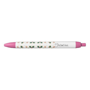 Personalized Christmas Holly Pen