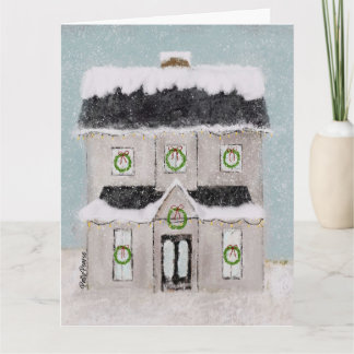 Personalized Christmas House Card