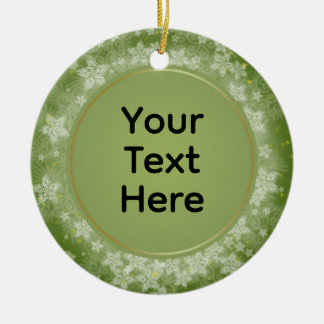 Personalized Christmas Keepsake Ceramic Ornament