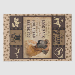 Personalized Christmas, Life Is Better With Boxer Tissue Paper