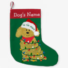 Personalized Christmas Lights Goldendoodle