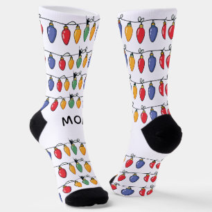 Personalized Christmas Lights   Socks