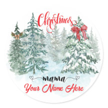 Personalized Christmas Mama Holiday Custom Mother 