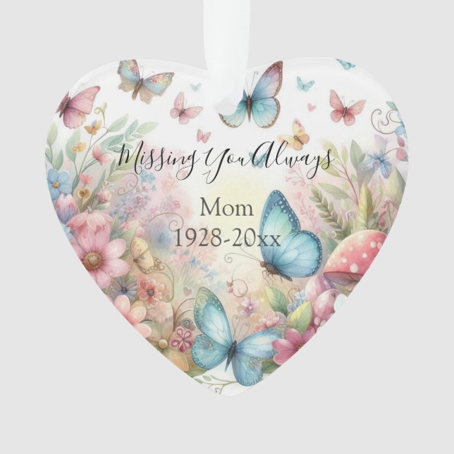 Personalized Christmas Memorial Ornament (Front)