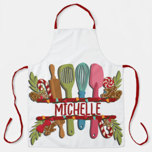 Personalized Christmas Monogram Apron