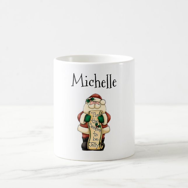Personalized Christmas Morphing Mug/Santa Magic Mug (Center)