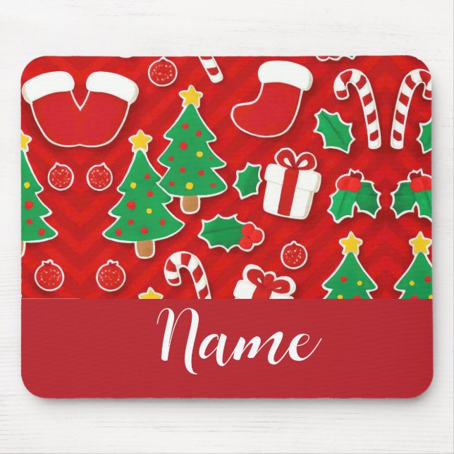 Personalized Christmas Mouse Pad (Front)