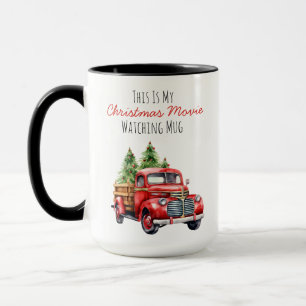 Personalized Christmas Movie Watching Mug,  Mug