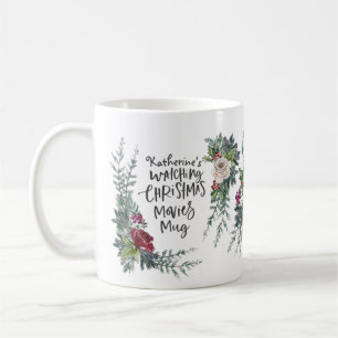 Personalized Christmas Movie Watching Name Custom Coffee Mug