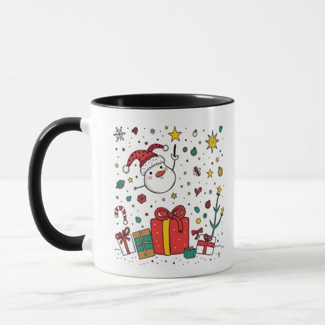 personalized Christmas  mug (Left)