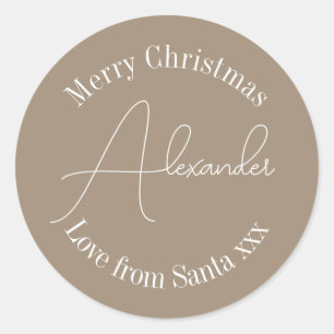 Personalized Christmas Name Gift Tag