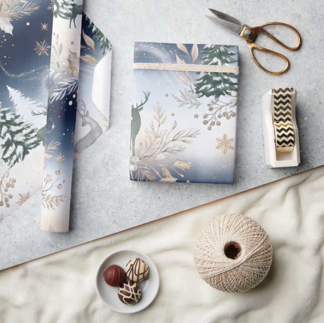 Personalized Christmas Name Wrapping Paper | Elega (Crafts)