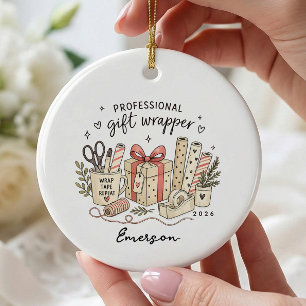 Personalized Christmas New Home Ceramic Ornament