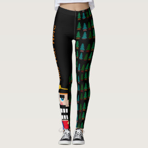 Personalized Christmas Nutcracker in the Forest Leggings