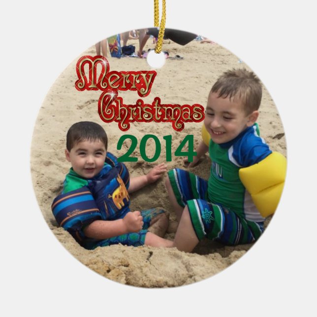 Personalized Christmas Ornament 2014 (Front)