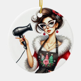 Personalized Christmas Ornament for Hairdresser
