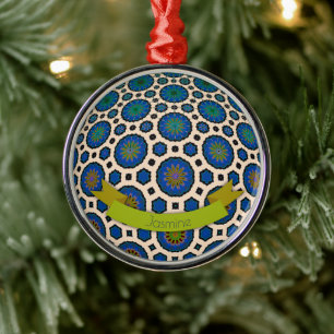 Personalized Christmas ornament modern colourful 