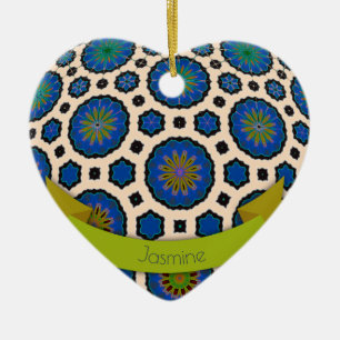 Personalized Christmas ornament modern colourful