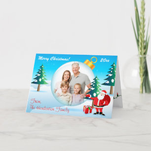 Personalized Christmas Ornament Photo Card