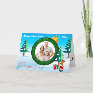 Personalized Christmas Ornament Photo Card 4