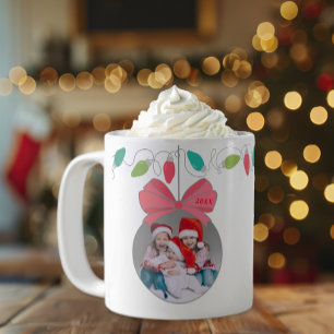Personalized Christmas Ornament Photo Mug