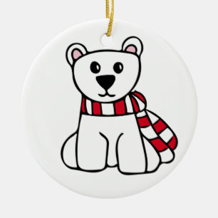 Personalized Christmas Ornament - Polar Bear