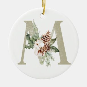 Personalized Christmas ornament with your initials