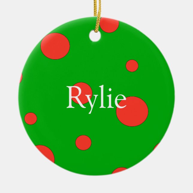 Personalized Christmas Ornaments (Front)