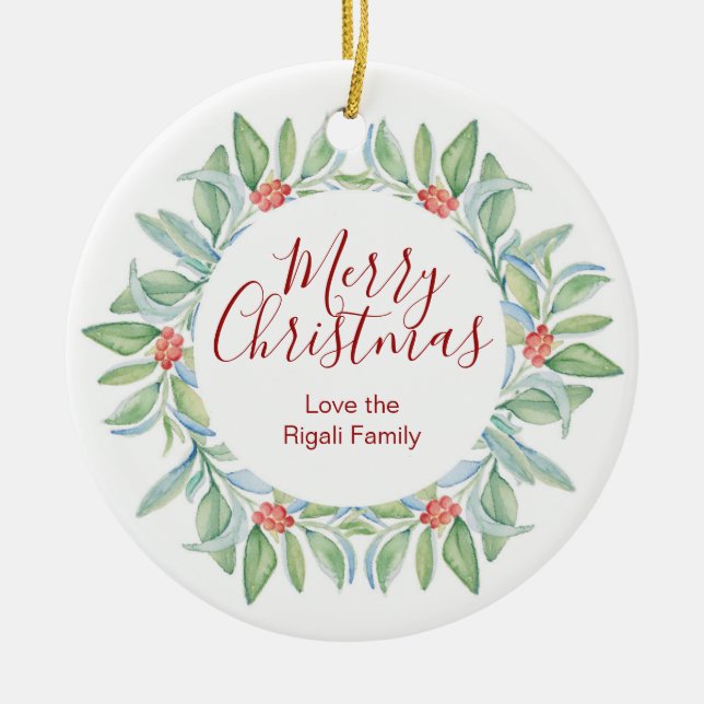 Personalized Christmas Ornaments (Front)