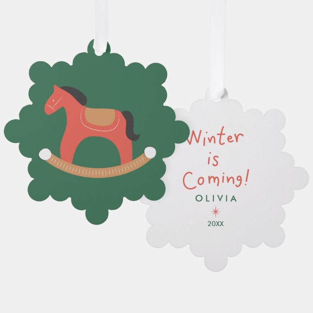 Personalized Christmas Ornaments – Cute Holiday  (Front/Back)